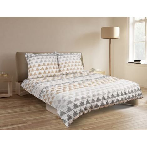 Ropa de cama Matex de satén premium, 160x200 cm, con estampados geométricos. (1/3)