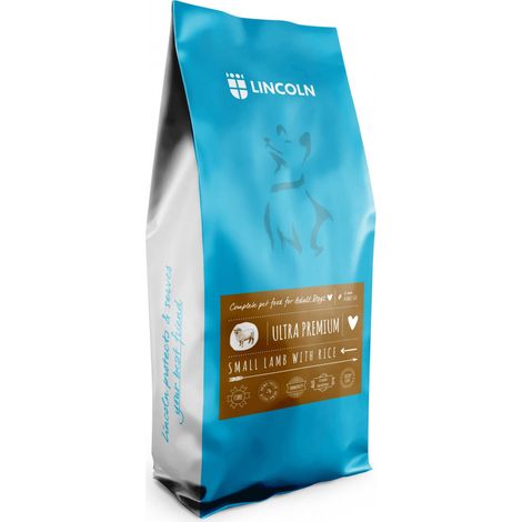 Lincoln - Cordero con arroz - Adulto pequeño - 12 kg (1/2)