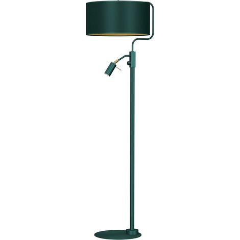 Lampadaire VERDE vert/or avec liseuse E27 60W Milagro (1/5)
