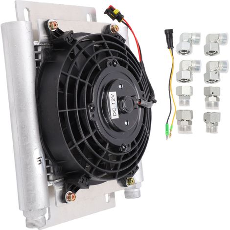Radiateur de ventilateur hydraulique adapté à la mini-pelle AGT-H12 AGT-QH12, refroidi par Air avec connecteur M22 M26 M27 (1/5)
