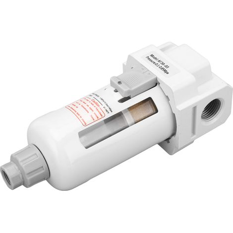 Filtre à air G3/8 po avec manomètre, régulateur d'air comprimé 0,1 à 0,85 MPa, fonction de purge (1/5)