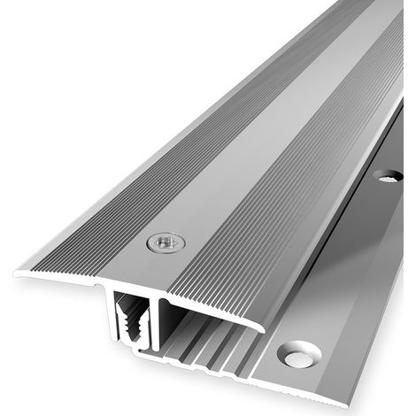 PROVISTON Übergangsprofil Parkettausgleich Breite: 44 mm Höhenausgleich: 7 - 18 mm Länge: 900 mm Aluminiumprofil Silber 1 Stück (1/5)