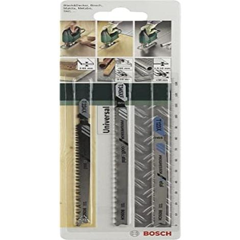 Lot de 3 lames pour Scie sauteuse Queue Progressor T (1/2)