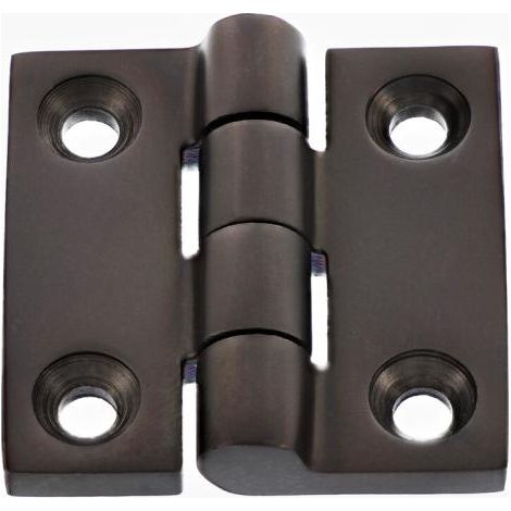 Charnière Carrée 50X50 Inox A4 Noir - 1 pièce (1/3)