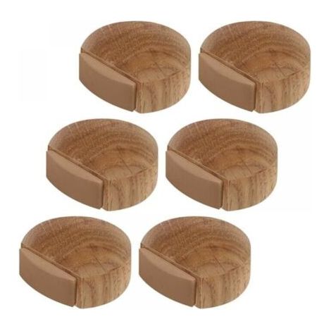 Stück Türstopper - Selbstklebender Türstopper aus Holz für Boden und Parkett - Selbstklebender Türstopper - FLITI Türstopper
