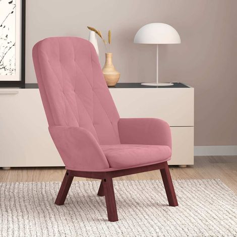 Relaxsessel Rosa Samt