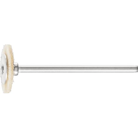 PFERD TOOLS Miniatur- Rundbürste RBU Ø16x2 mm Schaft-Ø2,34 mm weiße Schweineborste 10 Stk (1/5)