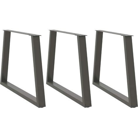Esstisch Beine V-Form 3 Stück Anthrazit 90x(72-73,3) cm Stahl