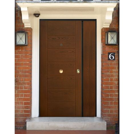 Portone per Ingresso Blindato a Doppia Anta Classe 3 o 4 da Esterno Porta Noce (1/4)