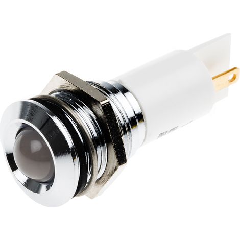 Voyant LED lumineux Blanc RS PRO, dia. 16mm ( Prix pour 1 )