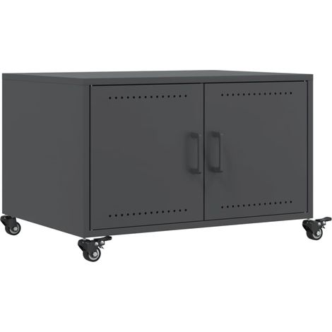 Maison Exclusive - Couchtisch Anthrazit 68x50x43,5 cm Stahl