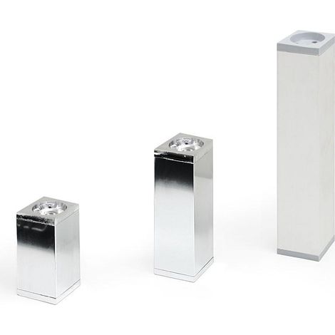 HERRAJES ALK pata aluminio cromado iberia 40x40 h120 (caja 4) (1/2)