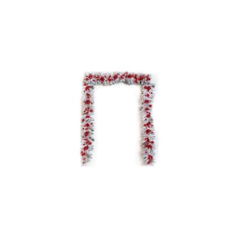 Ghirlanda natalizia artificiale in rattan ricoperta di neve, albero capovolto, fiocco rosso, nastro, allestimento scenico, palline glitterate, decorazione natalizia per la porta, ghirlanda da appender