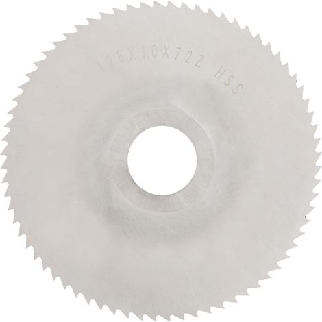 Lame de scie circulaire Disque de coupe Acier rapide Fraise 125x1x27x72 dents