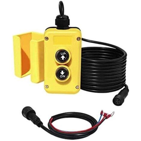 Interrupteur Télécommande Remorque Benne Basculante 3 Fils Pompe Hydraulique Simple Effet 12V DC Déchargement (1/4)