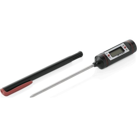 Thermomètre à sonde numérique 17,5 cm profondeur 10,5 cm -50 à 300°C inox - Was Germany