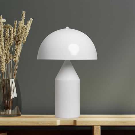 Lipeo Lampe de Table Blanc Moderne, Eclairage Domestique, Tête de Lit en Métal, Lampe de Chevet, Lampe de Lecture (1/5)