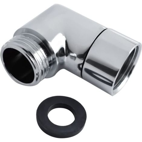 Duschkopfadapter 90°, 1-teiliger Duschkopfverbinder aus Kupfer, G1/2-Adapter für Duschköpfe und Handbrausen, zum Anschluss von Duschköpfen (1/3)