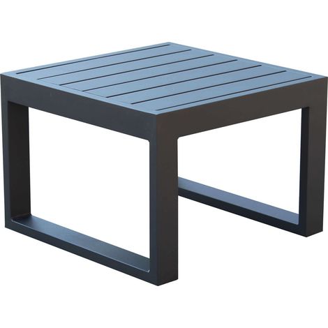 Couchtisch "Cubo" für Außen- und Gartenliege 45 cm aus Aluminium -Anthrazit (1/5)