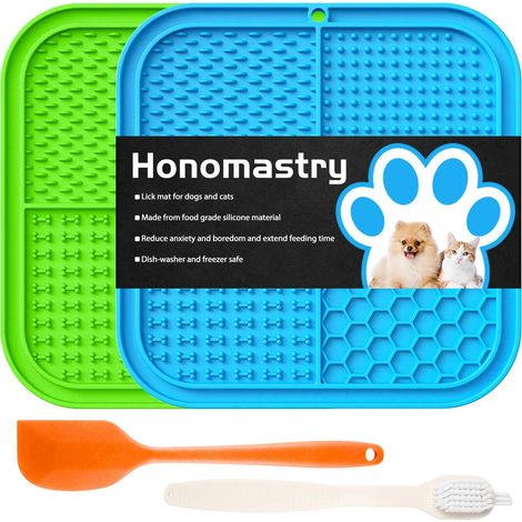 Filiyano-Tapis à lécher en silicone de qualité supérieure pour animaux de compagnie - 77 ventouses, alimentation lente, compatible lave-vaisselle (1/5)