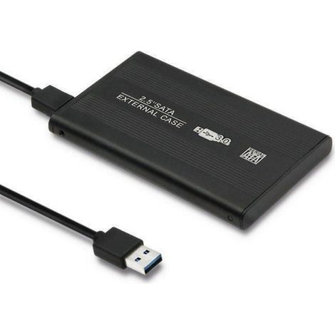 Boîtier Disque Dur 2,5 Pouces SATA3 USB 3,0 Compatible Windows et Mac - Plug and Play - 1 Pièce