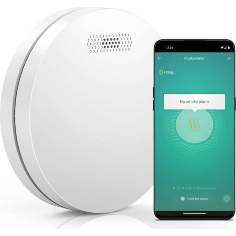 Détecteur de Fumée Connecté - Batterie de 10 Ans - Alarme Incendie WiFi avec Smart Life - - 1 pièce (1/5)
