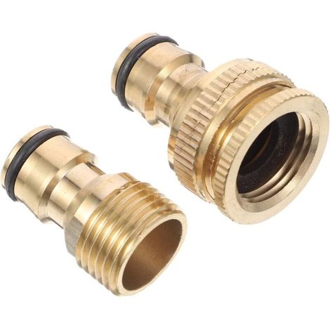 Kit de raccordement pour tuyau d'arrosage, adaptateur pour robinet, kit de raccordement pour lave-vaisselle portable (1/5)
