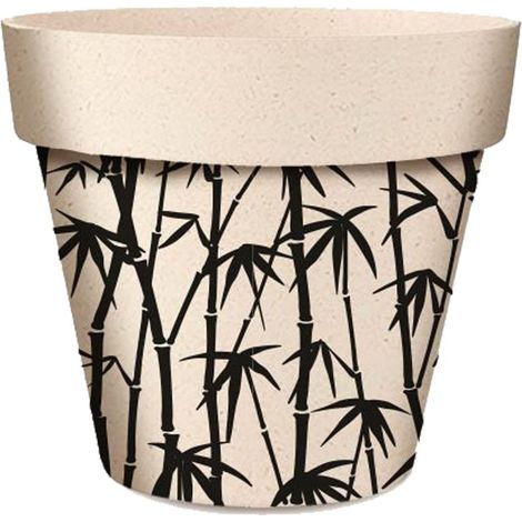 Cache pot de fleurs bambouseraie en bambou (1/2)