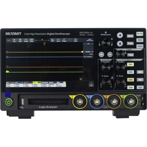 VOLTCRAFT DOV2504 LA Digital-Oszilloskop  250 MHz 4-Kanal 1.25 GSa/s 100 Mpts 12 Bit Digital-Speiche