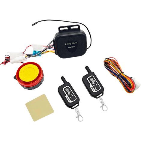 Dispositif antivol multifonctionnel pour moto avec démarrage à distance et fonctions de localisation rapide, kit de protection complet pour moto et deux télécommandes bidirectionnelles. (1/5)
