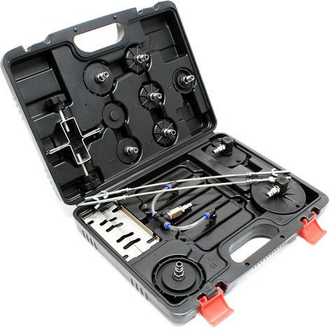 XTRELAMP-Kit 11 adaptateurs purgeur frein pneumatique, embouts plastique systèmes de freinage, coffret transport compact voiture (1/5)