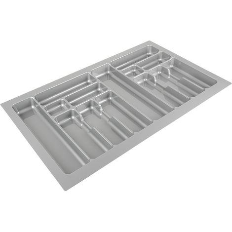 Besteckkasten 835 x 490 mm, silberfarben SANS MARQUE