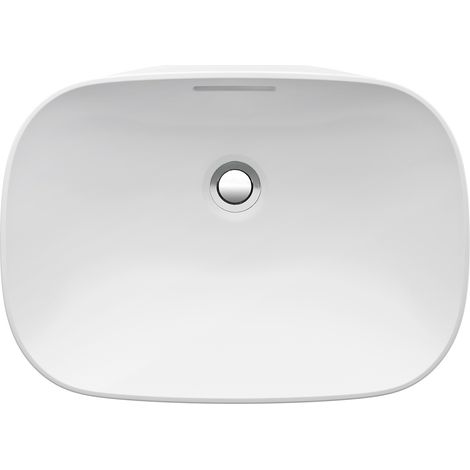 LAUFEN INO lavabo encastré, sans trou pour robinet, sans