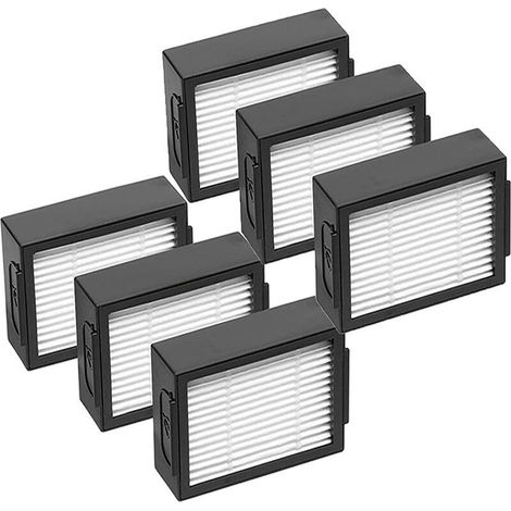 Zubehör für Saugroboter, 6-teiliges HEPA-Ersatzfilterset, passend für die Saugroboter I7, I7+, I7 Plus, E5, E6 und E7, für Luftreinigungsfilter (1/4)