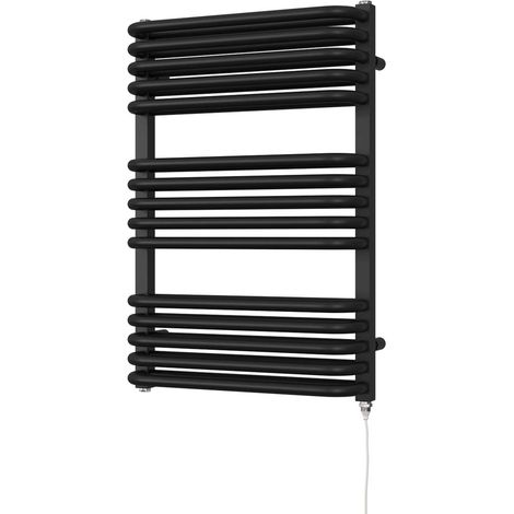 Crossmoor - Black Electric Towel Rail H736mm x W500mm 600w Standard (1/2)