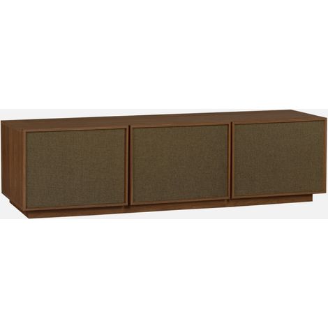 Mobile TV decorazione legno e tessuto 3 ante, 180cm (1/5)