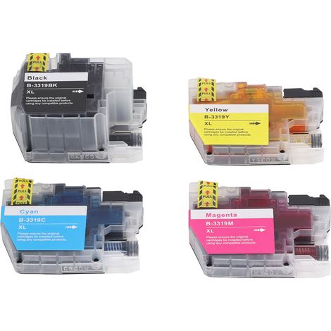 Cartouches d'encre PP BK CMY, accessoires d'impression quatre couleurs, comprenant l'encre, adaptés à l'impression de photos et de documents.