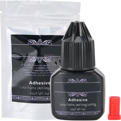 Colle à faux cils à séchage rapide 7ml, douce et longue tenue pour extension de cils. (1/5)