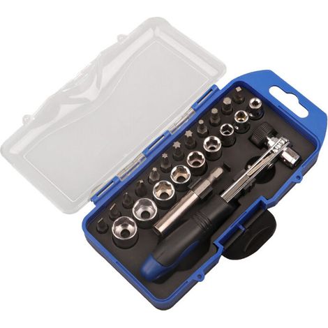 Kit d'outils de réparation multifonctionnels pour mini-tournevis à cliquet Triumph Precise Shot (23 pièces) (1/5)