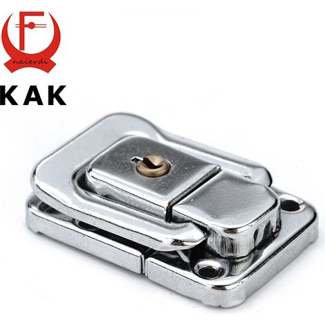 Le coffret comporte une serrure carrée à clé, un loquet à ressort, un verrou à bascule et un loquet en acier à faible teneur en carbone. (1/5)