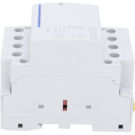 Contacteur de tension domestique BCH8-63 4NO 63 A 400 V CA/CC, interrupteur à bobine modulaire électronique CA/CC 24 V (1/5)