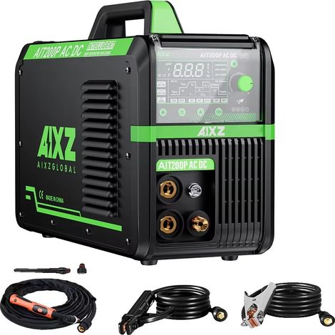 Machine à souder, capacités TIG et ARC, performance à haute efficacité, AIT200P ACDC, 220V (1/2)
