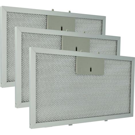vhbw 3x filtro anti-grasso compatibile con Klarstein Paolo 72, 10033748 cappa da cucina, alluminio
