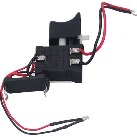 Drill Trigger Switch Speed Control Switch CW CCW Reversible with Light 7.2‑24V DC 16A for Replacement (1/5)