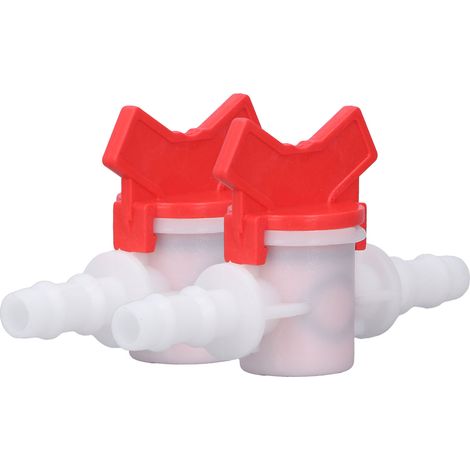2-teiliges Durchflussregelventil-Wasserstopp-Regler-ABS-Schalter-Zubehörset 10 mm / 0,39 Zoll (1/5)