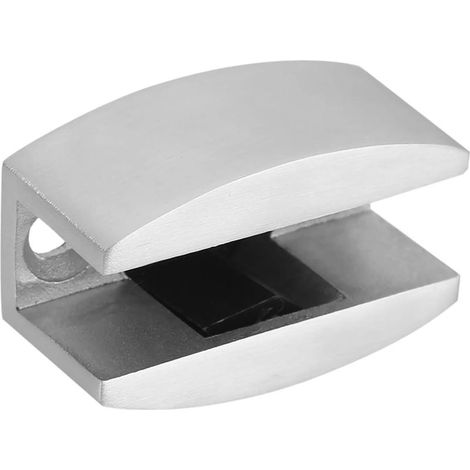 Untere Bodenführung, verschiebbar für die Bodenmontage aus Edelstahl 304 zur Ausrichtung der Glastür bei rahmenlosen Glastüren (Glasstärke von 8 bis 14 mm) (1/5)
