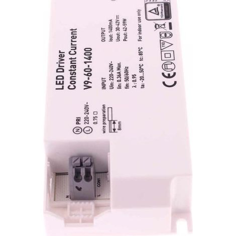 Led Driver CC Corrente Costante 1400mA 30V-42VDC Per Alimentare Led Max 60W
