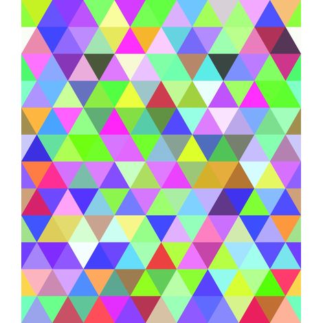 Tela decorativa para exteriores Oxford - motivo de triángulos de colores I DR163 (1/5)