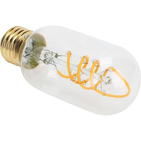 Ampoule LED double spirale à filament flexible style antique, décoration rétro, 110 V, culot E27, 4 W, idéale pour bureau, salle à manger ou chambre. (1/5)