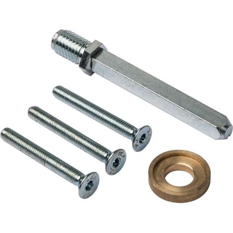 Sicherheitsbeschlag Befestigungsset 8mm Wechsel-Vierkant M6 Durchzugsschrauben 37-43mm